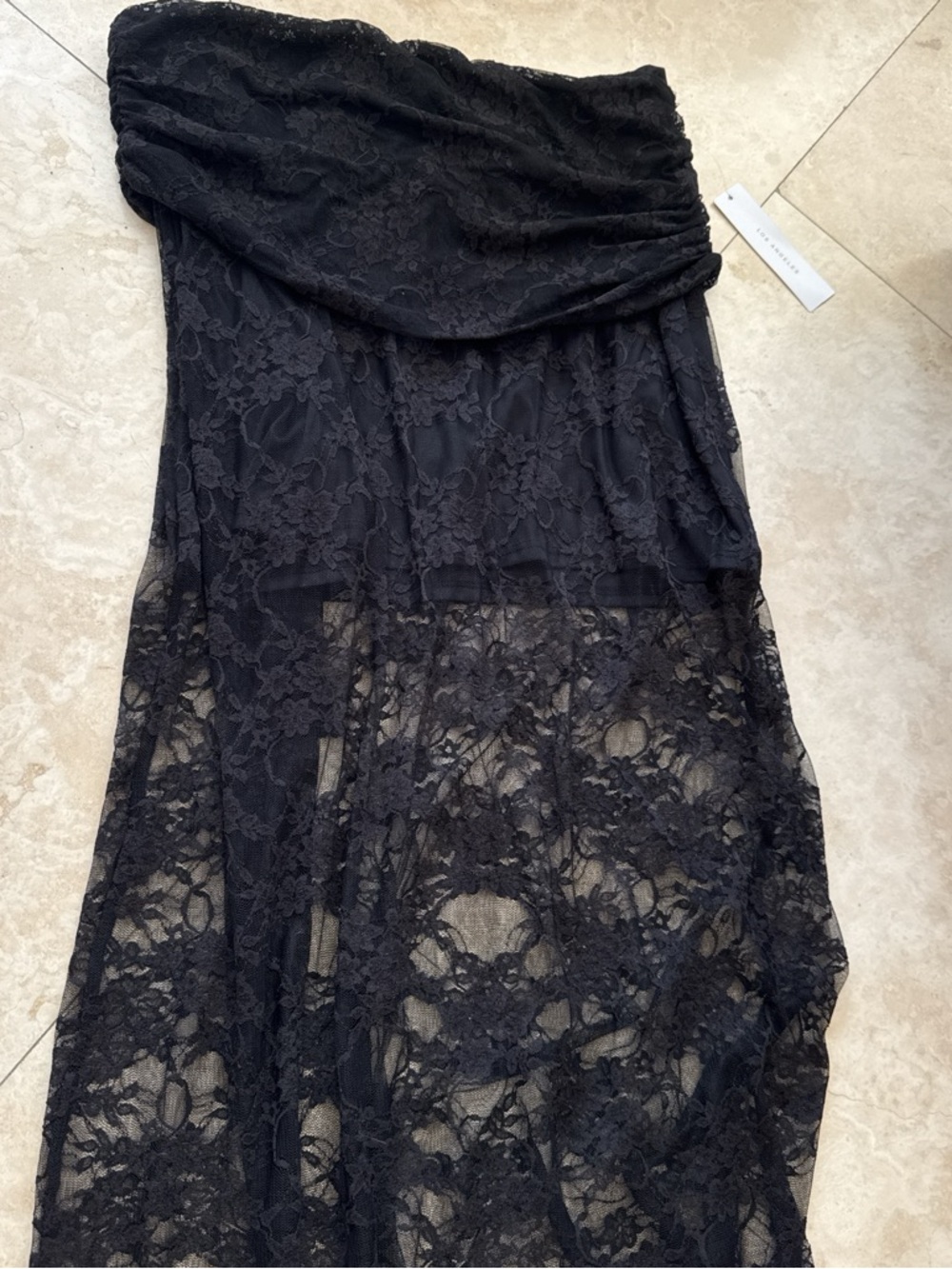 Timing Black Lace Maxi Skirt